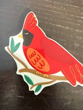 Coton Colors Happy Everything Mini Red Cardinal Attachment Christmas Holiday